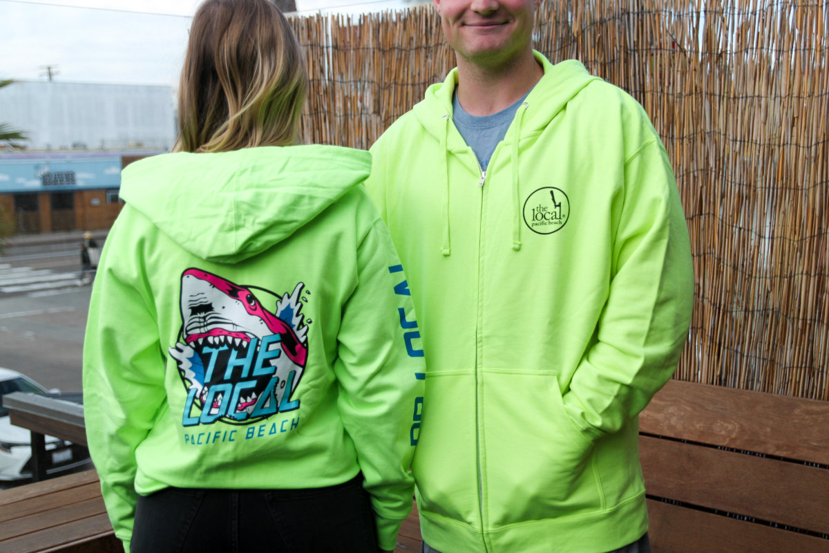 Neon Shark Zip Up